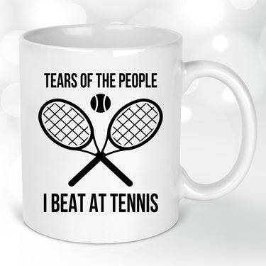 Tennis Champion Humour Mug - Ceramic Cup - Sports Fan Gift - Winner's Trophy - DENMARY